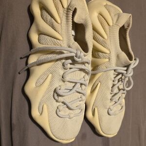 Yeezy Cream and Tan Sneakers